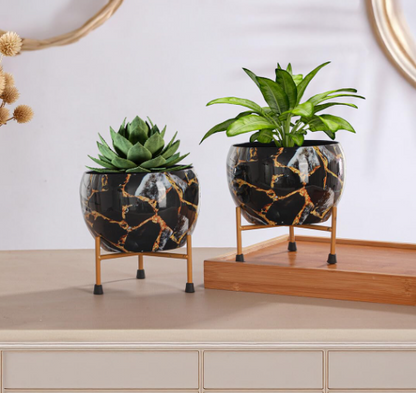 Handcrafted Pot for Tabletop Gardens and Arrangements